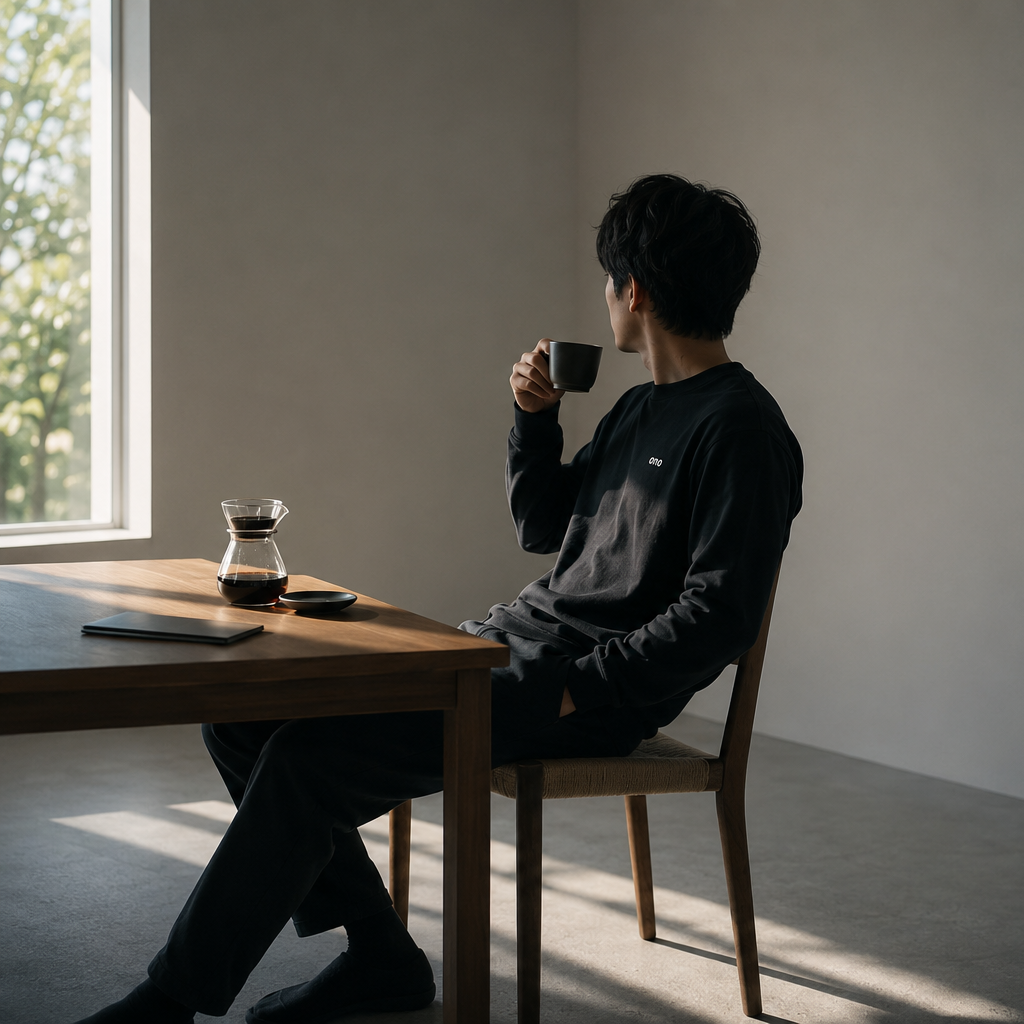 Cotton Long T-shirts Black